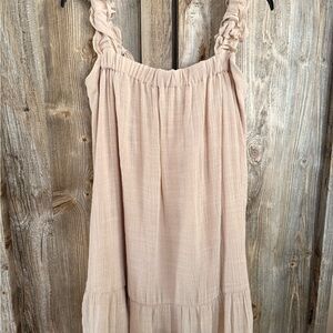 Sweet Wanderer Cream Sleeveless Dress